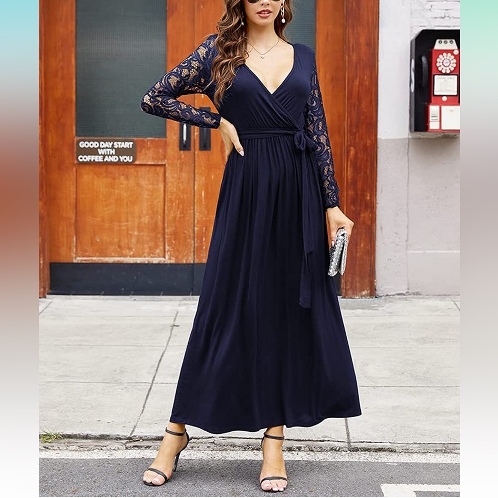 Navy Blue Maxi Dress